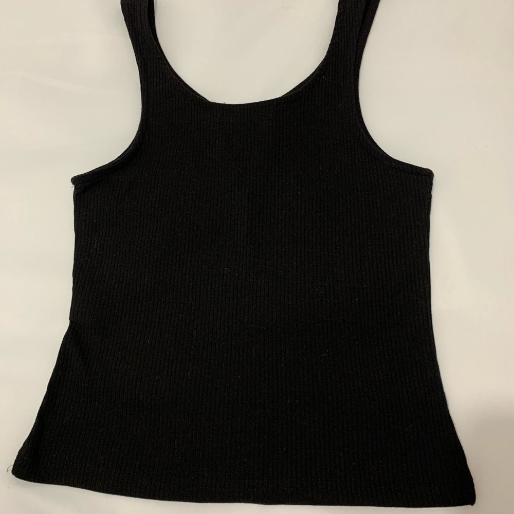 Cotton On Black Ribbed Tank Top Size XS